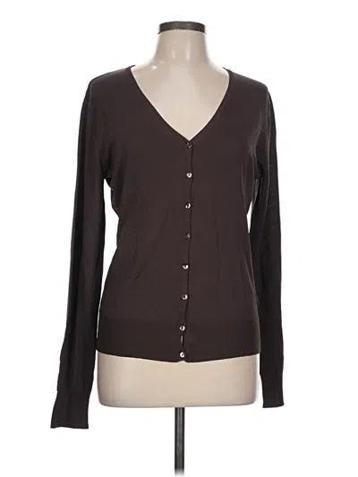 Pre-owned Bcbgmaxazria Cardigan Sweater In Brown