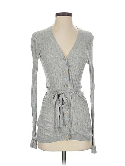Pre-owned Bcbgmaxazria Cardigan Sweater In Gray