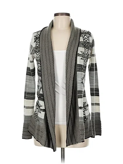 Pre-owned Bcbgmaxazria Cardigan Sweater In Gray