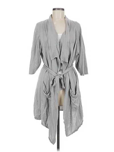Pre-owned Bcbgmaxazria Cardigan Sweater In Gray