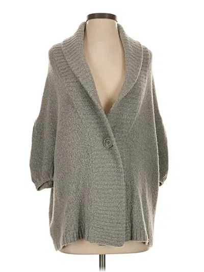 Pre-owned Bcbgmaxazria Cardigan Sweater In Gray