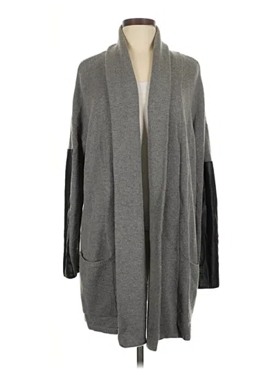 Pre-owned Bcbgmaxazria Cardigan Sweater In Gray