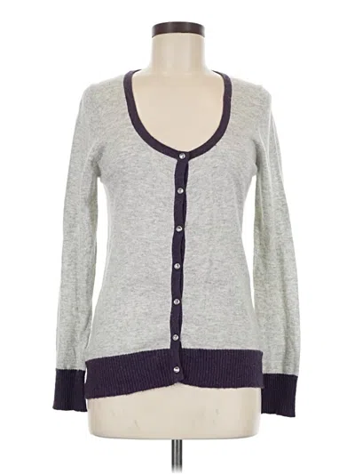 Pre-owned Bcbgmaxazria Cardigan Sweater In Gray