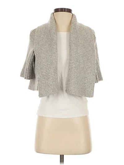 Pre-owned Bcbgmaxazria Cardigan Sweater In Gray