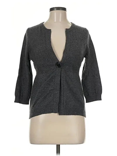 Pre-owned Bcbgmaxazria Cardigan Sweater In Gray