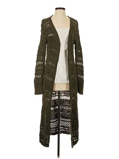 Pre-owned Bcbgmaxazria Cardigan Sweater In Green