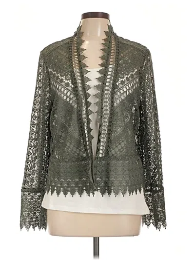 Pre-owned Bcbgmaxazria Cardigan Sweater In Green
