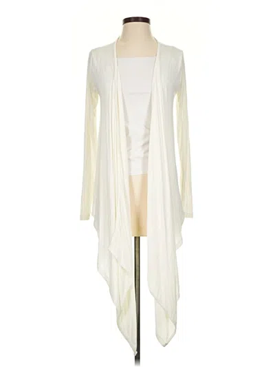 Pre-owned Bcbgmaxazria Cardigan Sweater In Ivory