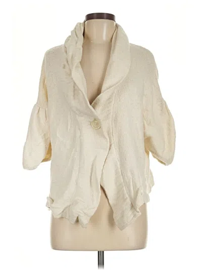 Pre-owned Bcbgmaxazria Cardigan Sweater In Ivory