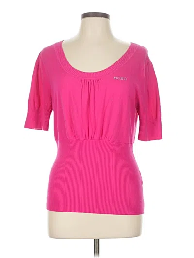 Pre-owned Bcbgmaxazria Cardigan Sweater In Pink