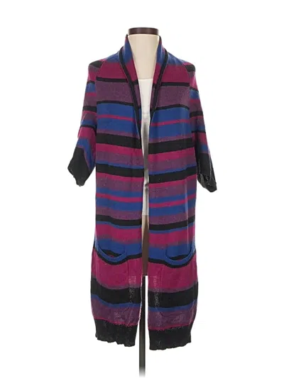 Pre-owned Bcbgmaxazria Cardigan Sweater In Purple