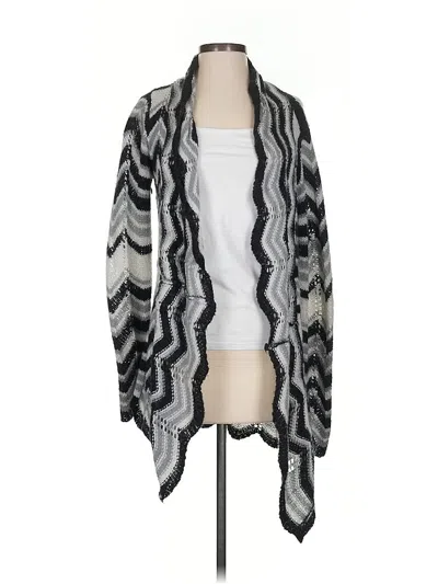 Pre-owned Bcbgmaxazria Cardigan Sweater In Silver