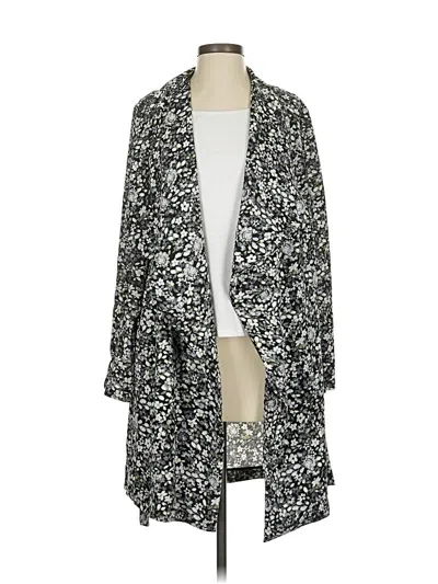 Pre-owned Bcbgmaxazria Cardigan Sweater In Silver