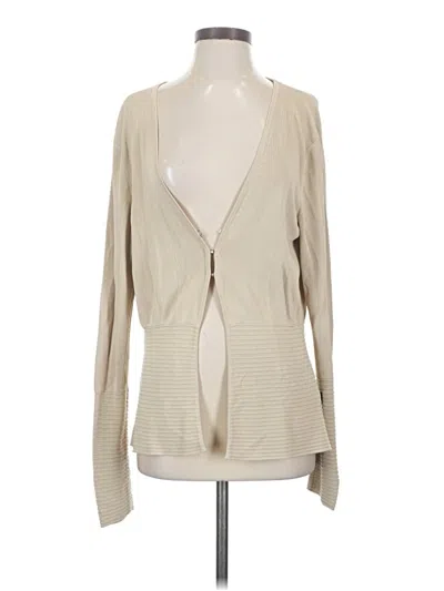 Pre-owned Bcbgmaxazria Cardigan Sweater In Tan