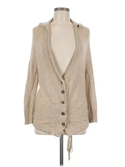 Pre-owned Bcbgmaxazria Cardigan Sweater In Tan