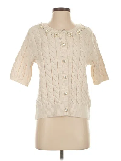 Bcbgmaxazria Cardigan Sweater In White