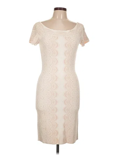 Pre-owned Bcbgmaxazria Cardigan Sweater In White