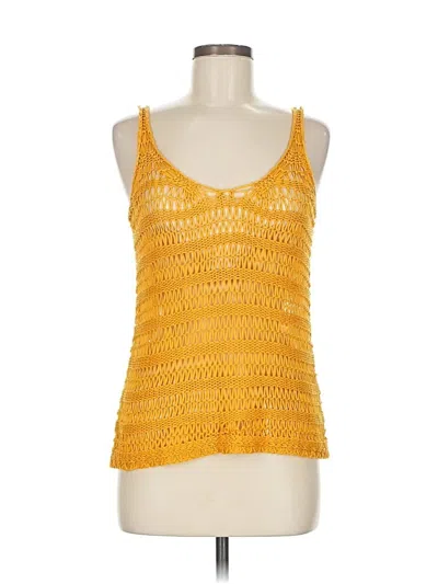 Pre-owned Bcbgmaxazria Cardigan Sweater In Yellow