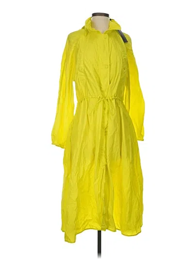 Pre-owned Bcbgmaxazria Cardigan Sweater In Yellow