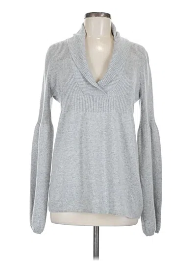Pre-owned Bcbgmaxazria Cashmere Pullover Sweater In Gray