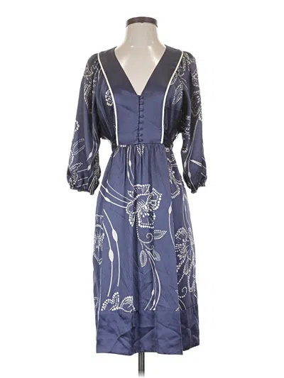 Pre-owned Bcbgmaxazria Casual Dress In Blue