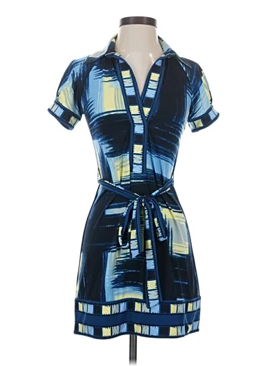 Pre-owned Bcbgmaxazria Casual Dress In Blue