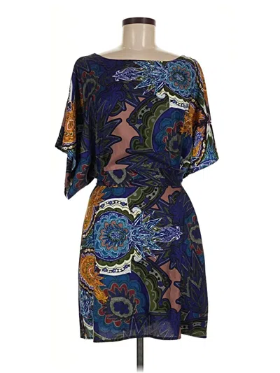 Pre-owned Bcbgmaxazria Casual Dress In Blue