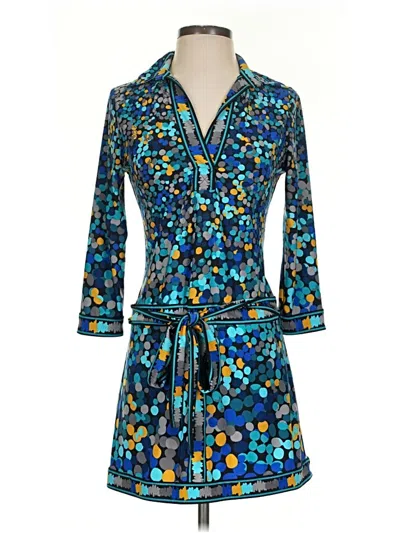 Pre-owned Bcbgmaxazria Casual Dress In Blue