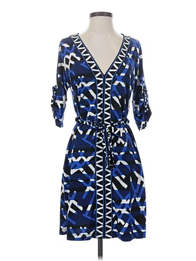 Pre-owned Bcbgmaxazria Casual Dress In Blue