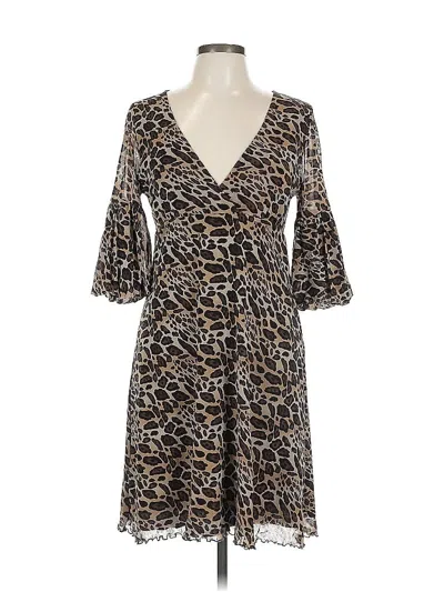 Pre-owned Bcbgmaxazria Casual Dress In Brown
