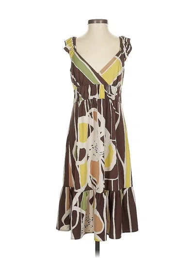 Pre-owned Bcbgmaxazria Casual Dress In Brown