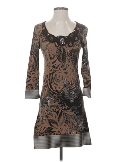 Pre-owned Bcbgmaxazria Casual Dress In Brown