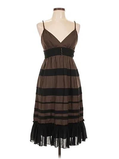 Pre-owned Bcbgmaxazria Casual Dress In Brown