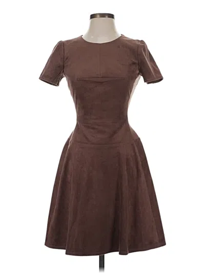 Pre-owned Bcbgmaxazria Casual Dress In Brown