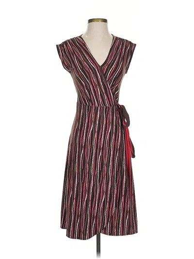 Pre-owned Bcbgmaxazria Casual Dress In Burgundy