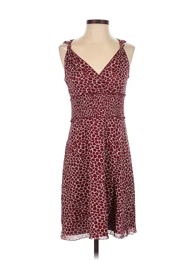 Pre-owned Bcbgmaxazria Casual Dress In Burgundy