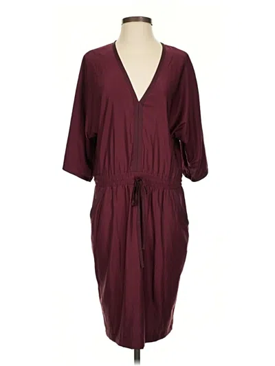 Pre-owned Bcbgmaxazria Casual Dress In Burgundy