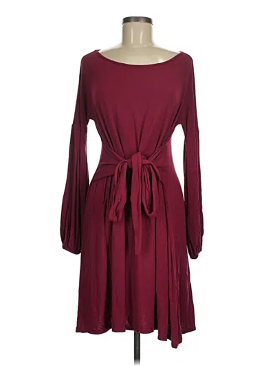 Pre-owned Bcbgmaxazria Casual Dress In Burgundy