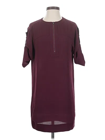 Pre-owned Bcbgmaxazria Casual Dress In Burgundy