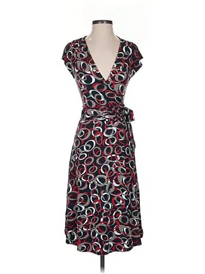Pre-owned Bcbgmaxazria Casual Dress In Burgundy