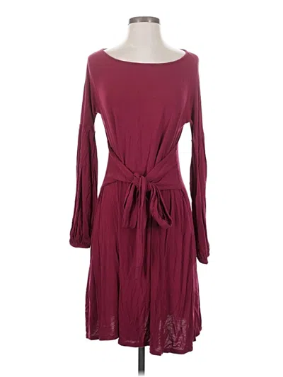 Pre-owned Bcbgmaxazria Casual Dress In Burgundy
