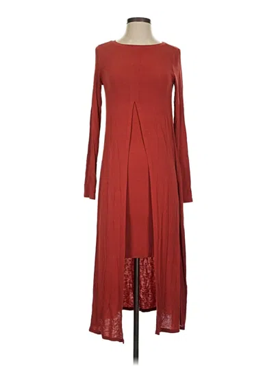 Pre-owned Bcbgmaxazria Casual Dress In Burgundy