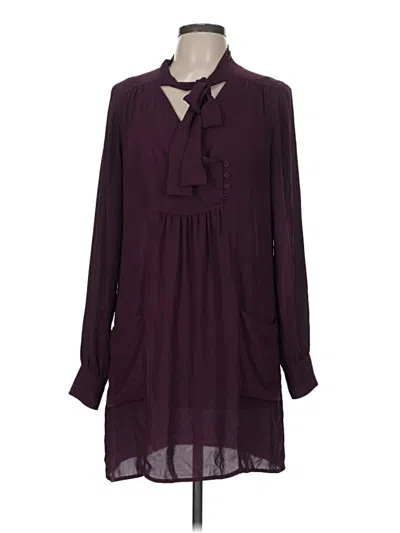 Pre-owned Bcbgmaxazria Casual Dress In Burgundy