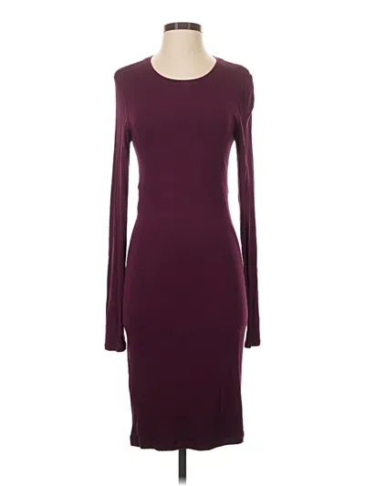 Pre-owned Bcbgmaxazria Casual Dress In Burgundy