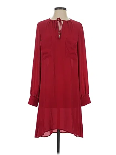 Pre-owned Bcbgmaxazria Casual Dress In Burgundy
