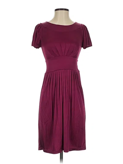 Pre-owned Bcbgmaxazria Casual Dress In Burgundy