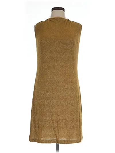 Pre-owned Bcbgmaxazria Casual Dress In Gold
