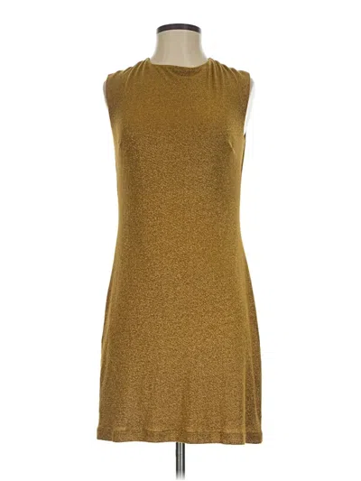 Pre-owned Bcbgmaxazria Casual Dress In Gold
