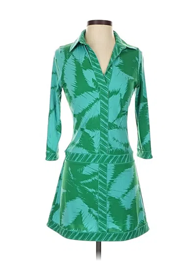 Pre-owned Bcbgmaxazria Casual Dress In Green