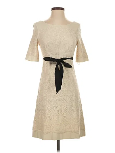 Pre-owned Bcbgmaxazria Casual Dress In Ivory